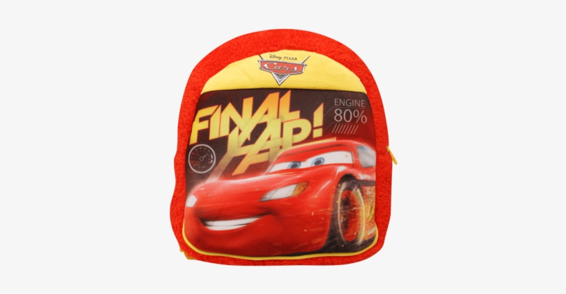 Unisex Lightning Mcqueen Cars Backpack - Cars Plush Bag, Red/yellow (12-inch), transparent png #352795