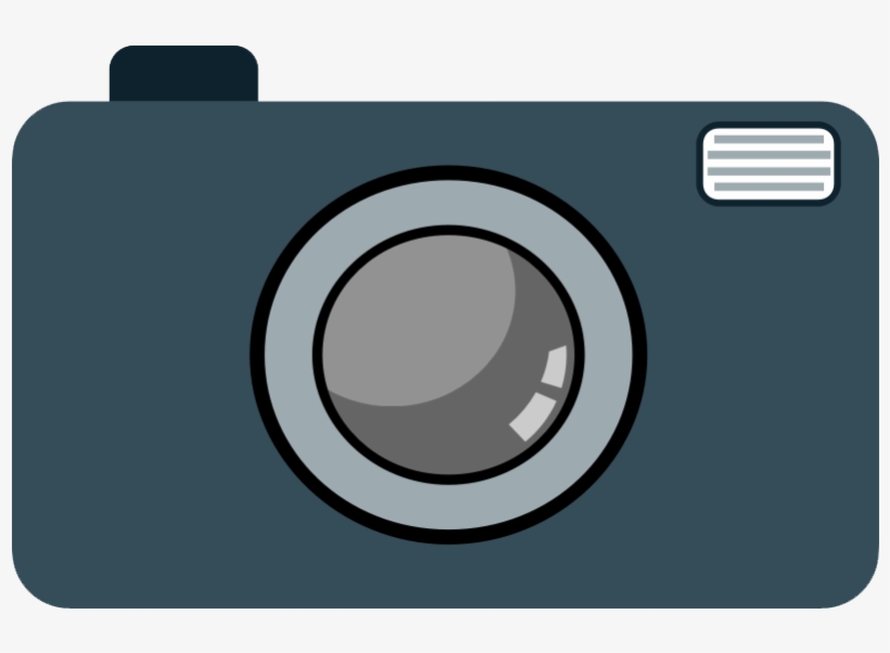 Camera Clipart Digital Camera - Simple Camera Clip Art, transparent png #352893