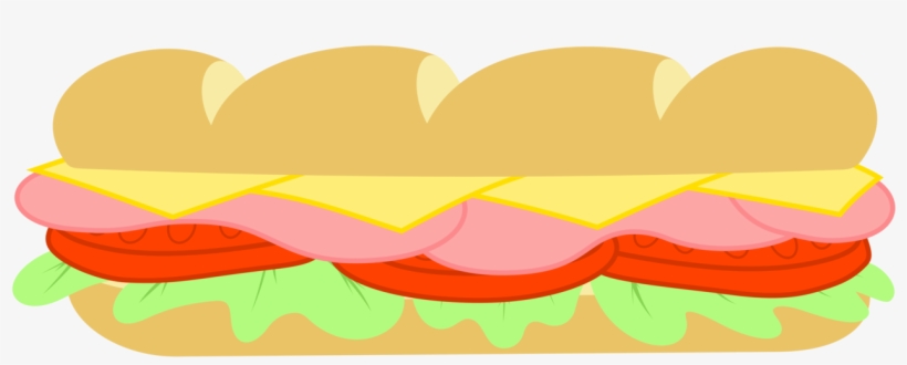 Sandwich Clipart Subway Restaurant - Sub Sandwich Clipart, transparent png #352932