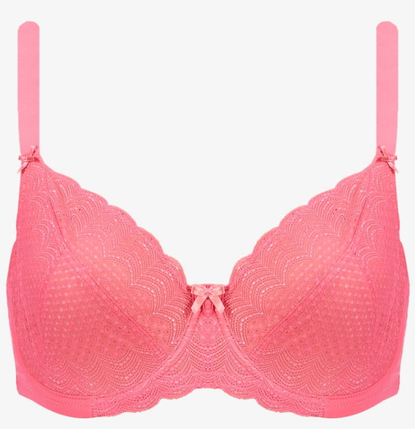 Support Spot Coral Set Setd04 2059spotcoral - Bra, transparent png #353201
