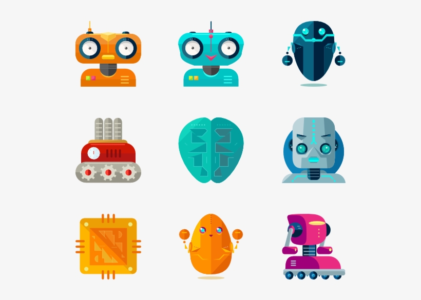Robots Icon Packs Svg Psd Png - Robot Icon, transparent png #353428
