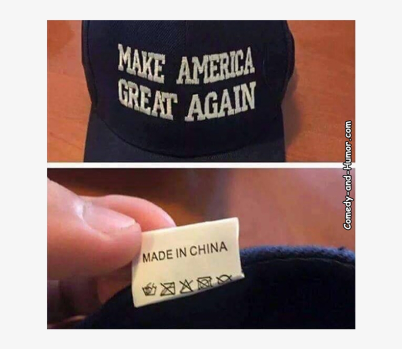 "make America Great Again" Hat Made In China - Label, transparent png #353706