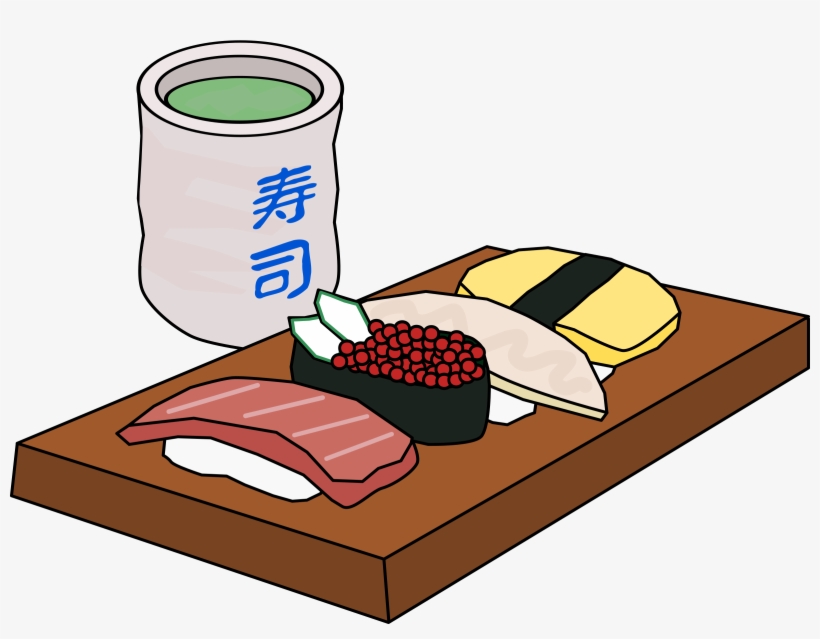 This Free Icons Png Design Of Sushi And Green Tea, transparent png #353891