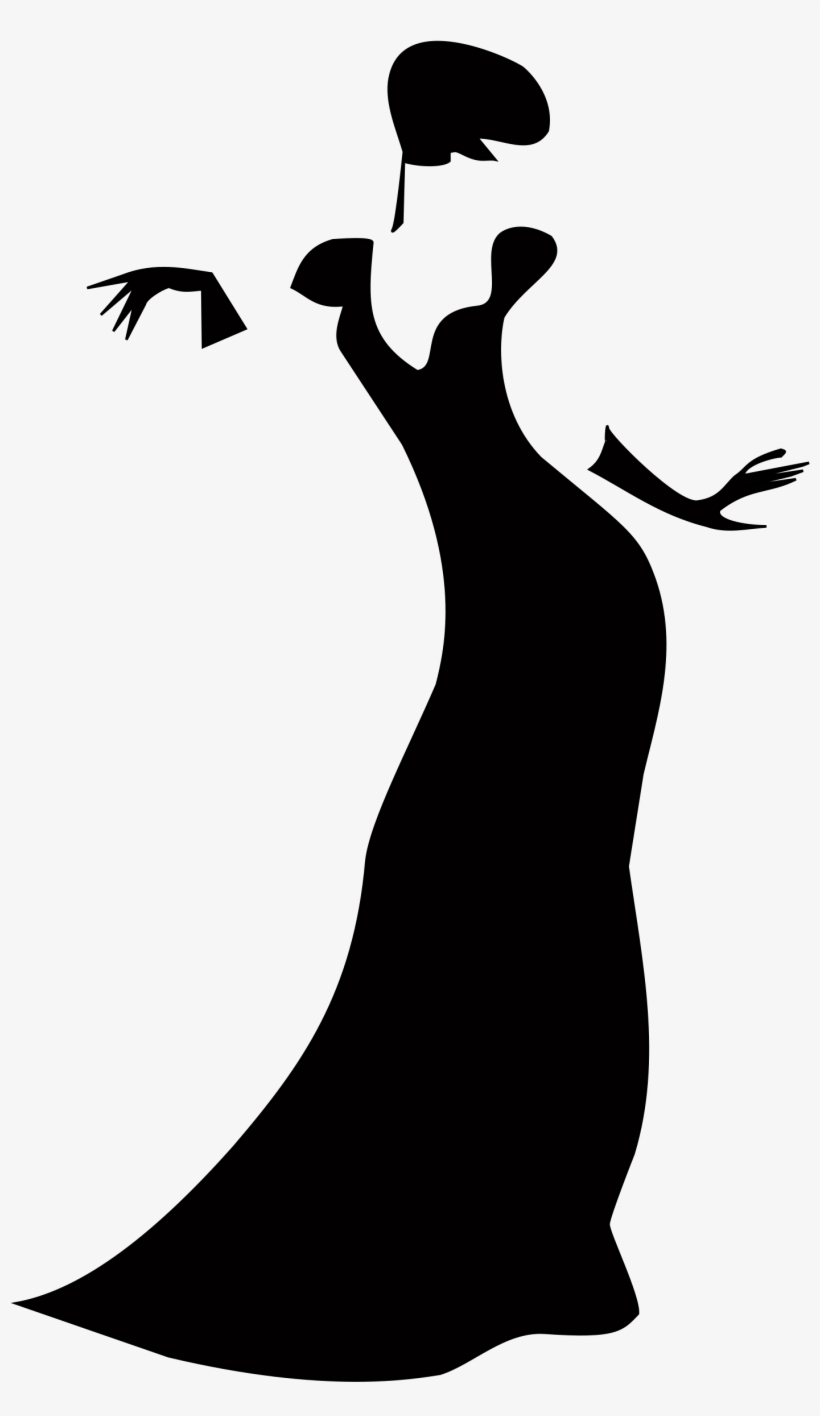 Woman In Dress Silhouette Png - Lady Clip Art, transparent png #354258