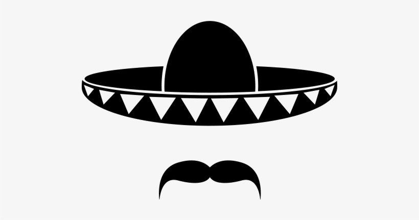 Banner Royalty Free Library Clip Art Transprent Png - Sombrero Clip Art Black And White, transparent png #354497