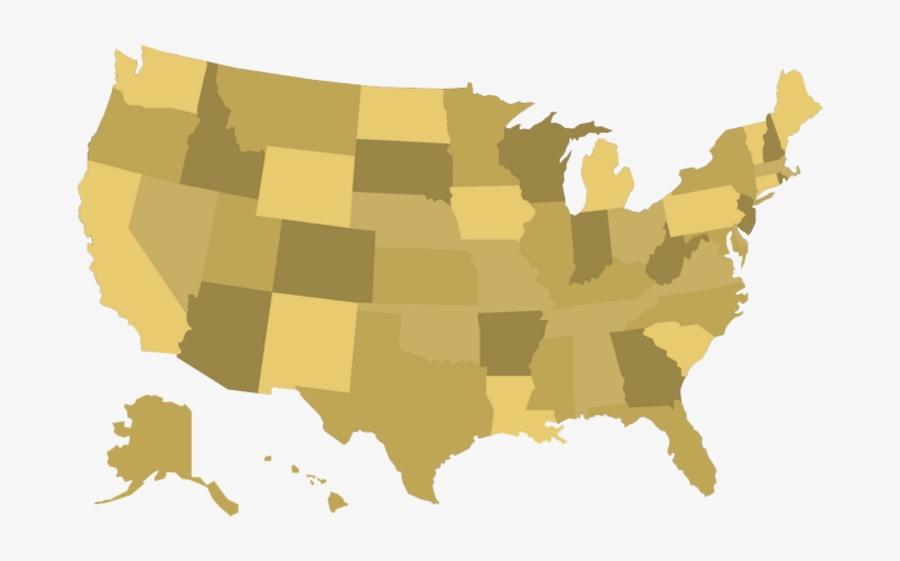 Us-map - If Only Millennials Voted, transparent png #355165