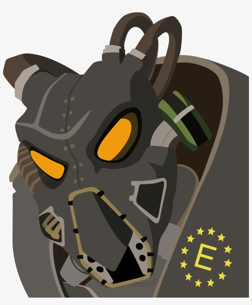 Drawn Amour Fallout 4 - Fallout Power Armor Drawing, transparent png #355416