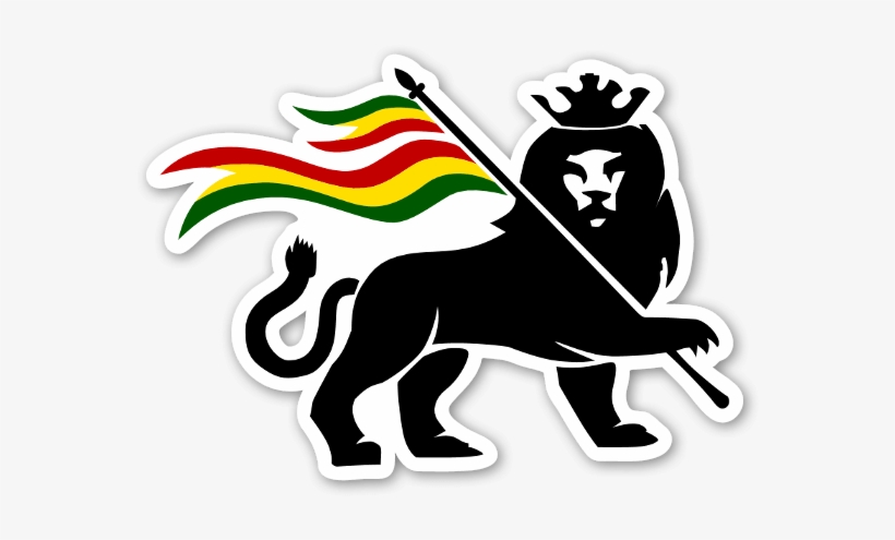 Matte Stickers \ - Leon De Juda Rasta, transparent png #355461