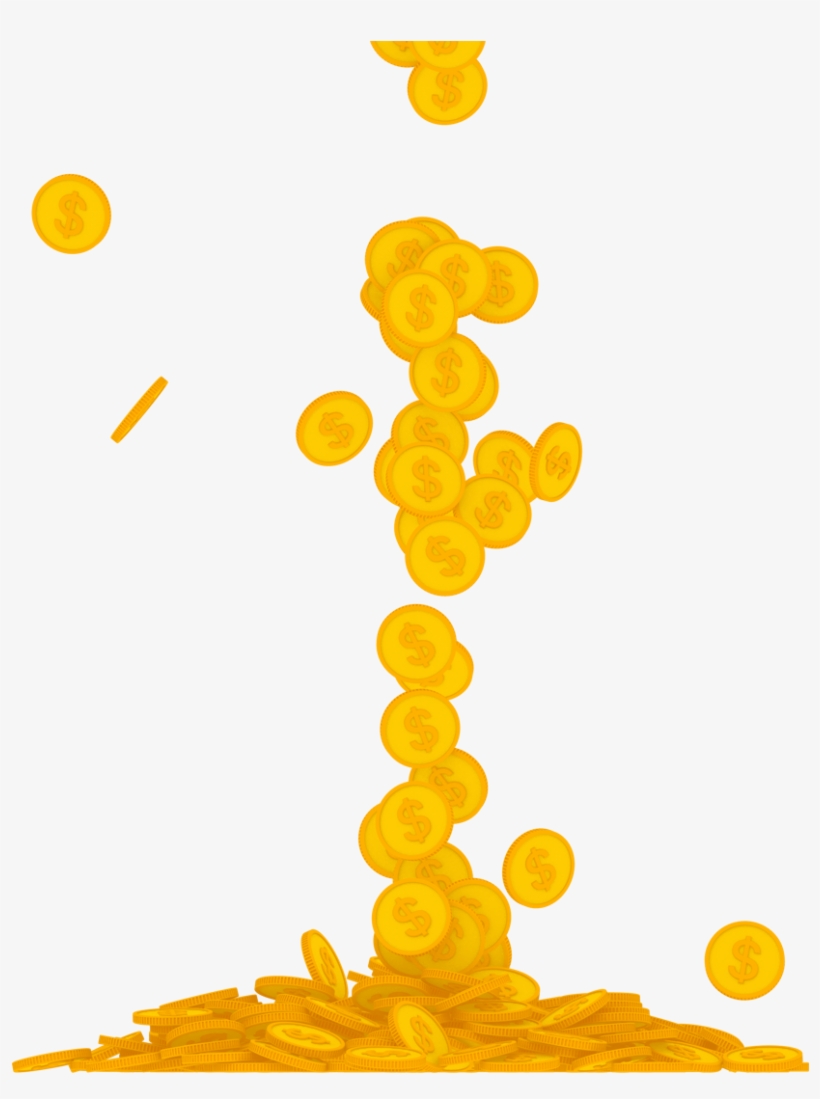 Falling Gold Coins Png Clip Freeuse Download - Coin, transparent png #355675