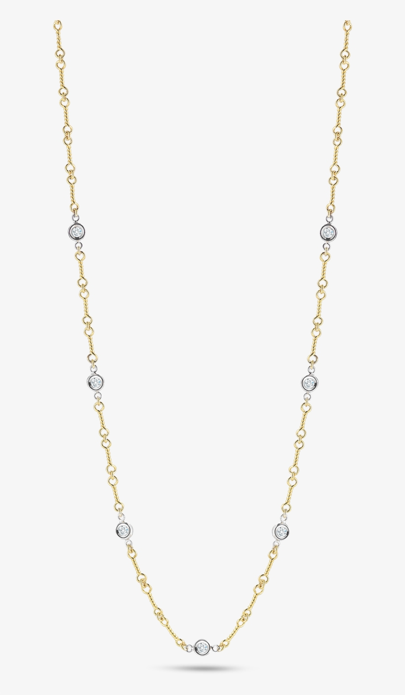 Roberto Coin Diamonds By The Inch 18k Yellow - Necklace, transparent png #355986