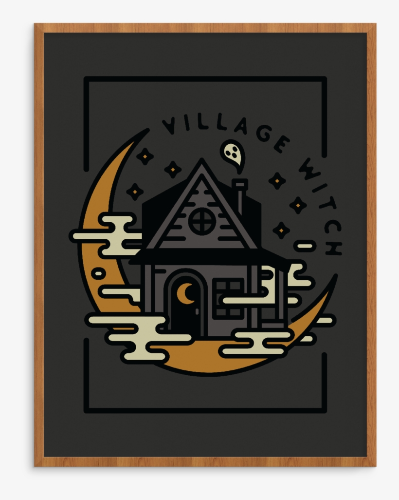 Village Witch Print, transparent png #356613