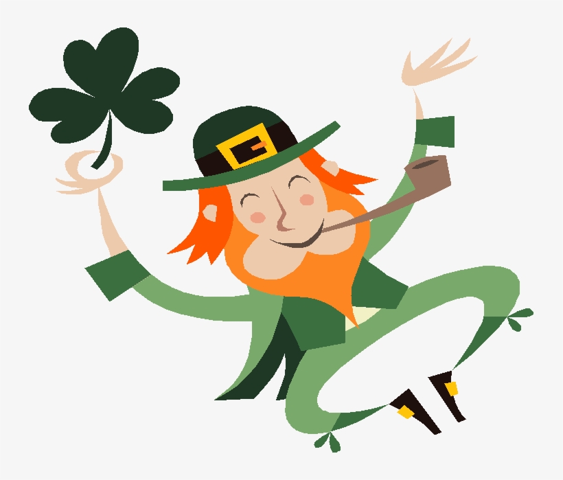 Leprechaun With Pot Of Gold Transparent Clip Art Image - Leprechaun Clipart, transparent png #356819