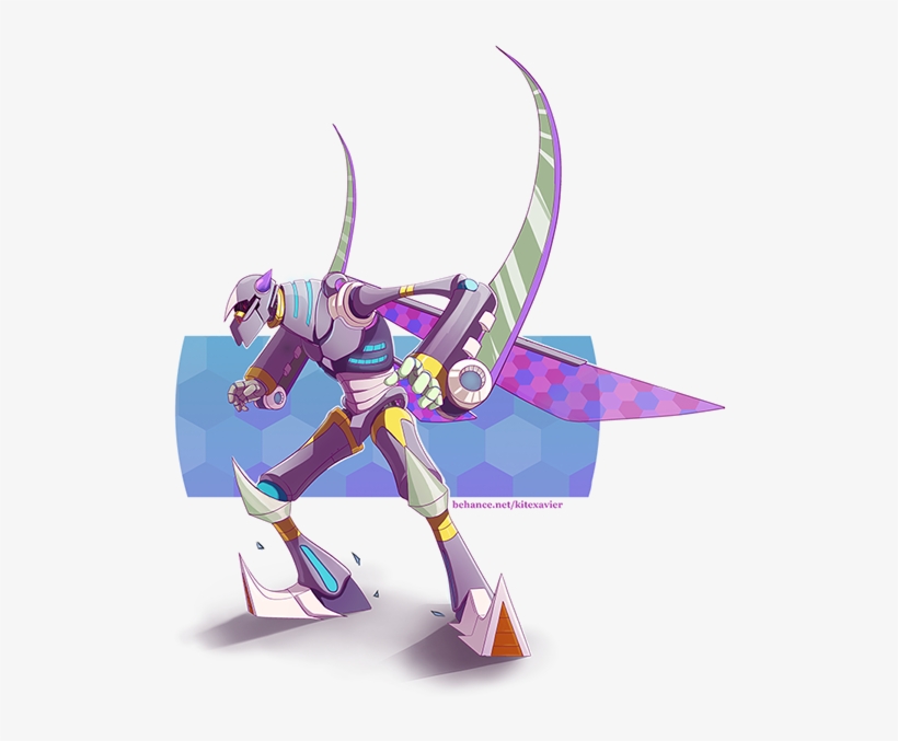 Dark Mantis - Henrique Xavier - Behance - Dark Mantis Mega Man X8, transparent png #356821