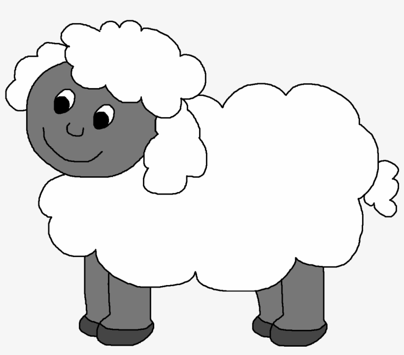 Sheep Black And White Clip Art Sheep Mask Clipart - Farm Sheep Clipart, transparent png #356972