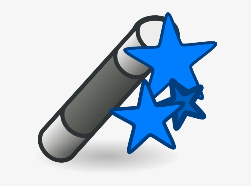 Magic Wand Blue Svg Clip Arts 600 X 527 Px, transparent png #356995