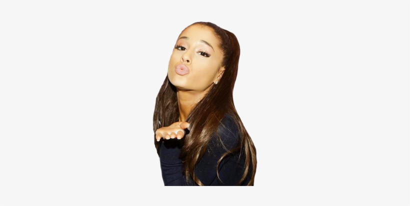 By Valentinadontiwanna On Deviantart - Ariana Grande Sending Kiss, transparent png #357151