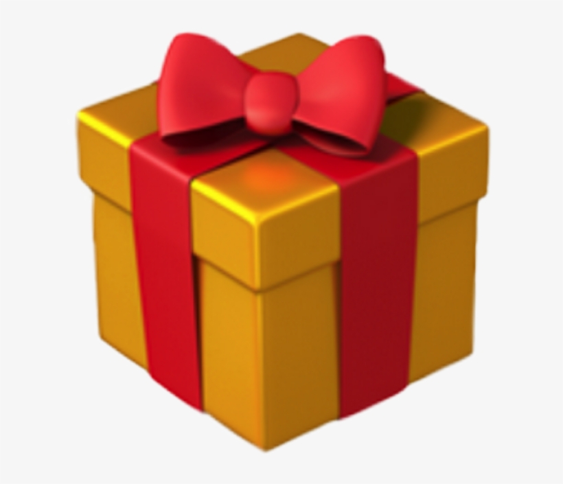 Gift Present Iphone Emoji Christmas Christmastime Chris - Gift Emoji Png, transparent png #357261