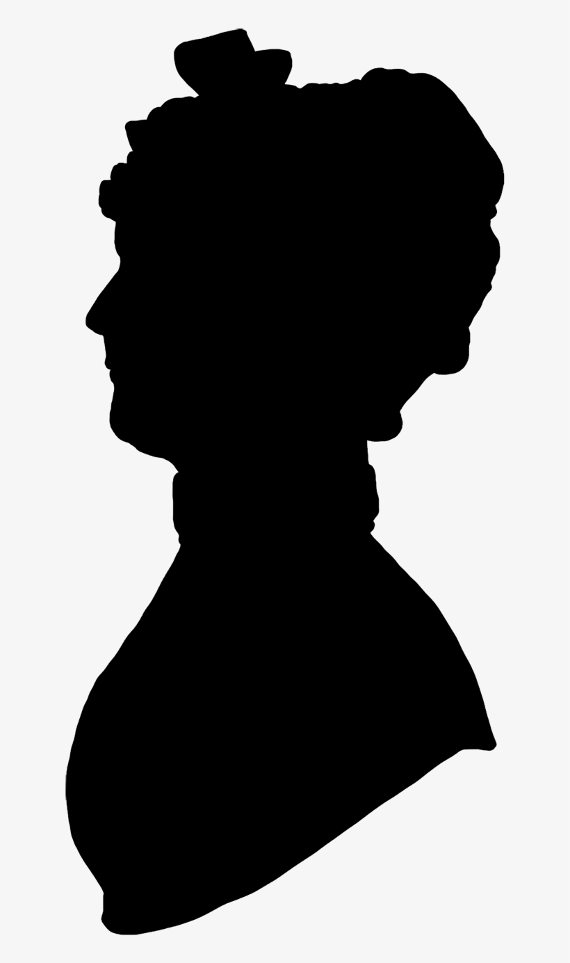 Profile Silhouette Woman Png - Old Woman Head Silhouette, transparent png #357329