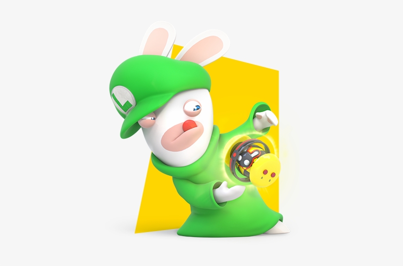 Whilst Mario Rabbids Kingdom Battle Isn't The Toughest - Mario Rabbids Kingdom Battle Rabbid Luigi, transparent png #357388