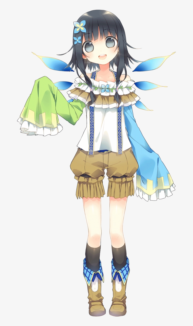 Siri - Anime Child Black Hair Blue Eyes, transparent png #357407