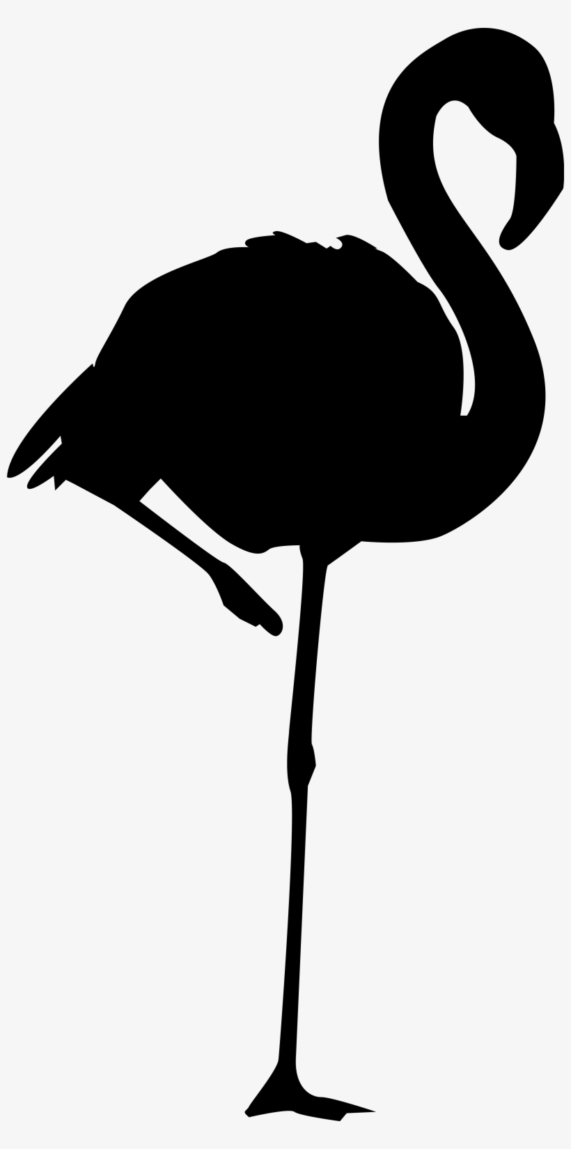 Flamingo Silhouette At Getdrawings - Flamingo Silhouette, transparent png #357916