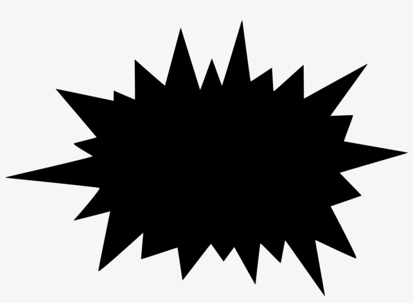 Pow Png Bom Graphic Black And White - Bang Png, transparent png #358004