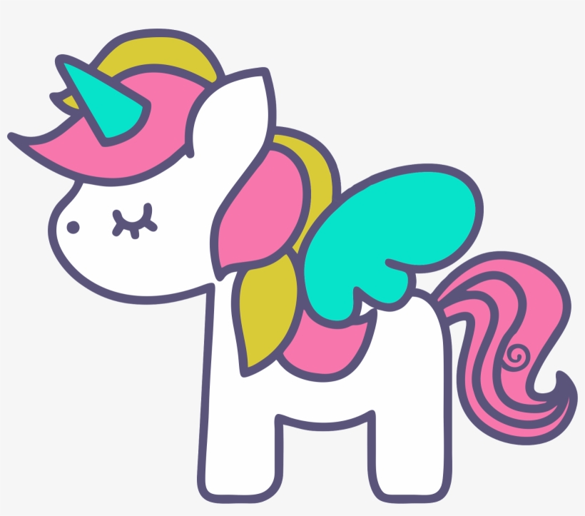 Vector Freeuse Stock De Unicornios Para Scrapbook Unic - Cute Unicorn Icon, transparent png #358065