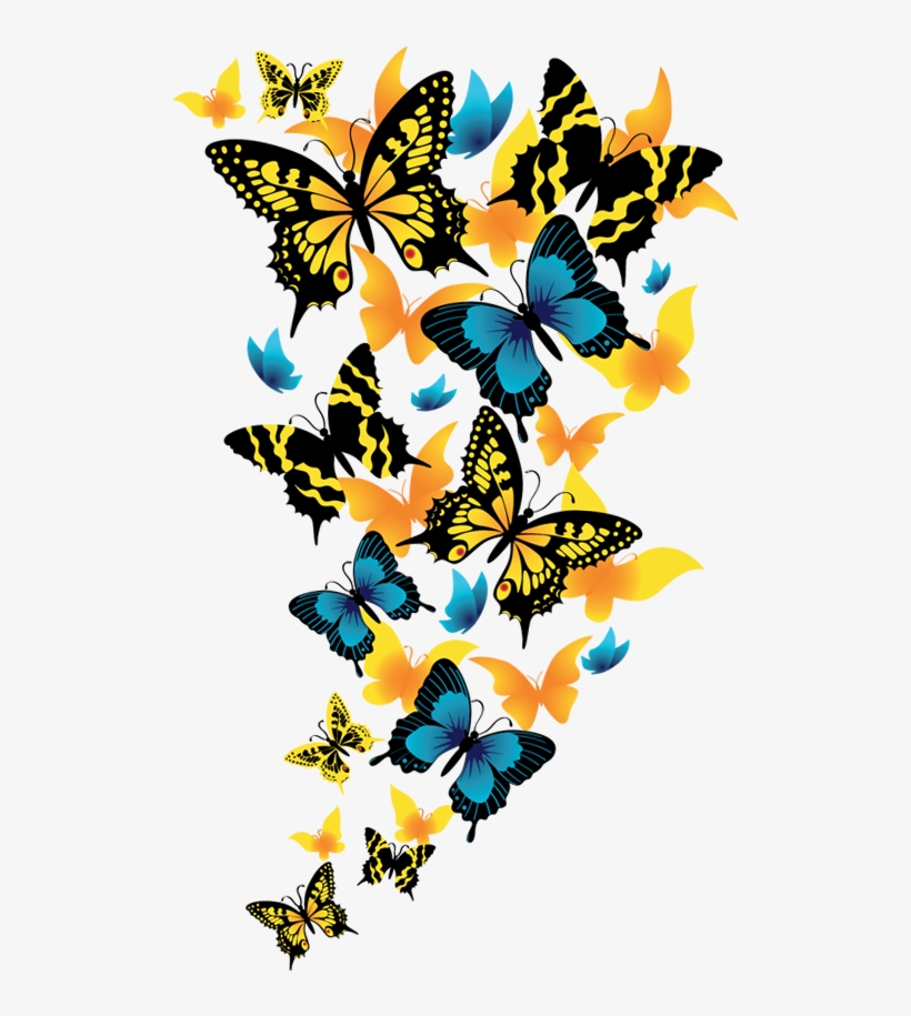 Butterflies Flying Transparent Background, transparent png #358254