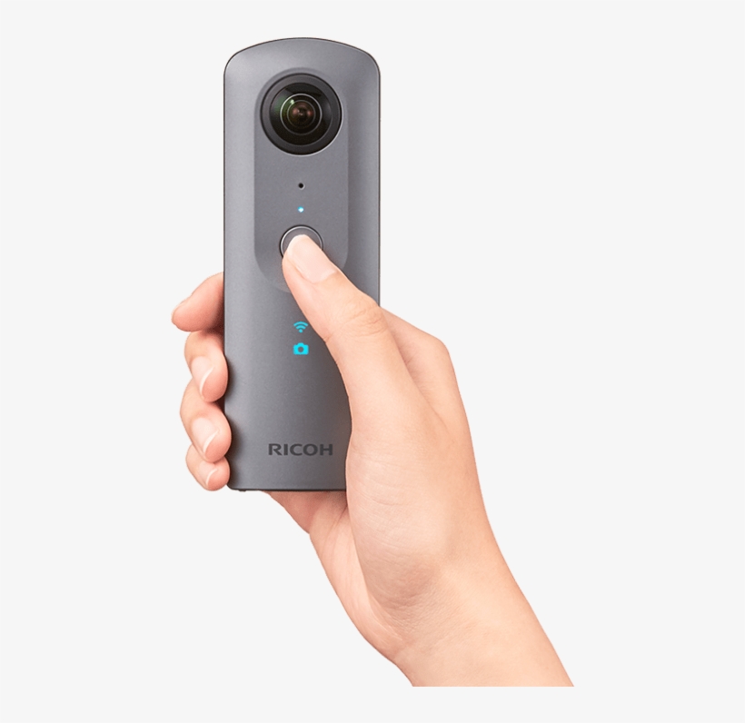 Ricoh Theta In Hand Png - Ricoh Theta V, transparent png #358431