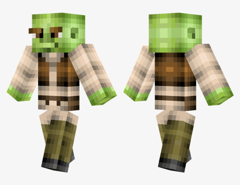 Shrek - Minecraft Shrek Skin, transparent png #359103