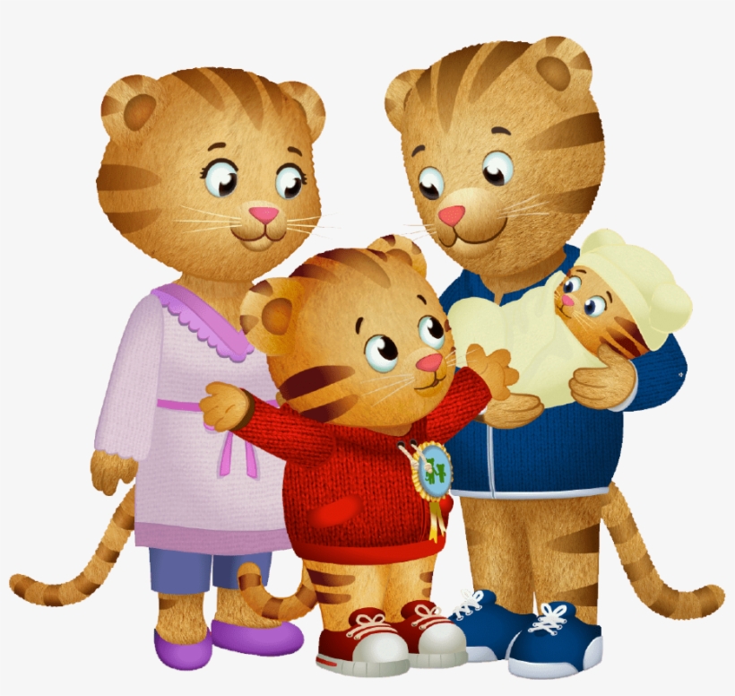 Daniel Tiger And His Family Png - Daniel The Tiger Family, transparent png #359144