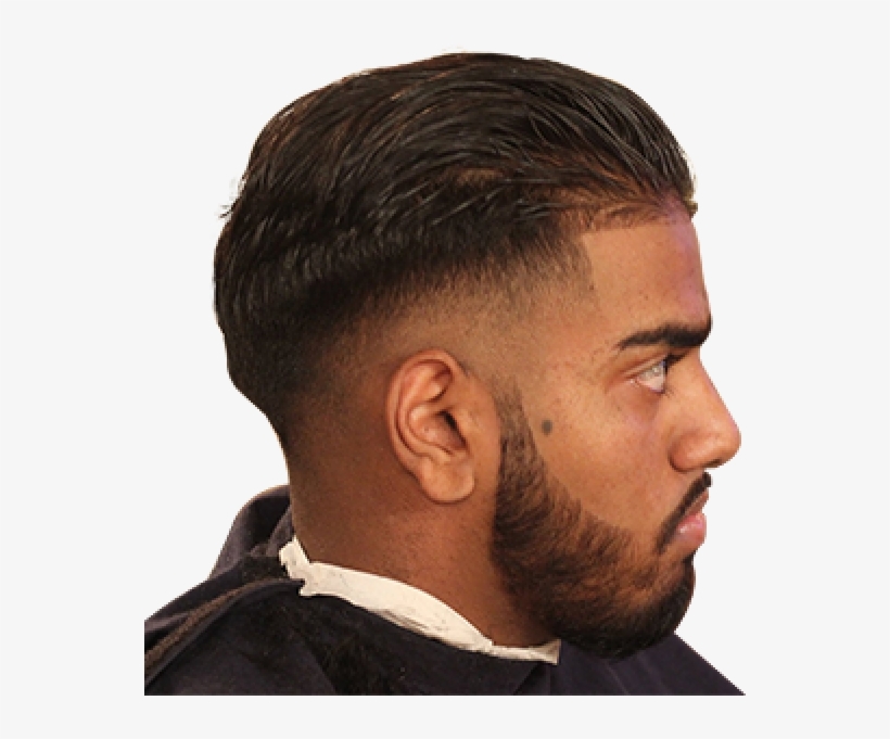 Slicked Back Undercut Degraded Hair With Beard Free