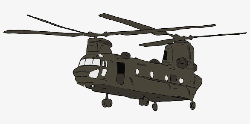 Military Helicopter Png - Chinook Helicopter Shower Curtain, transparent png #359547