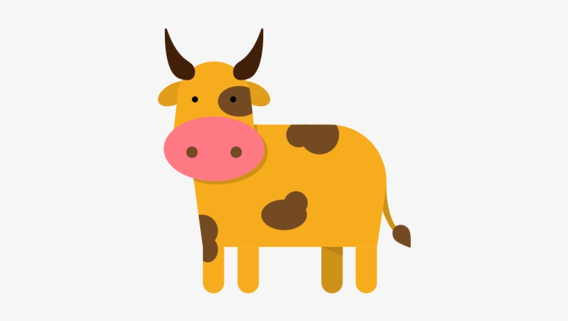 Cow Vector Png - Illustration On Cow Png, transparent png #359656