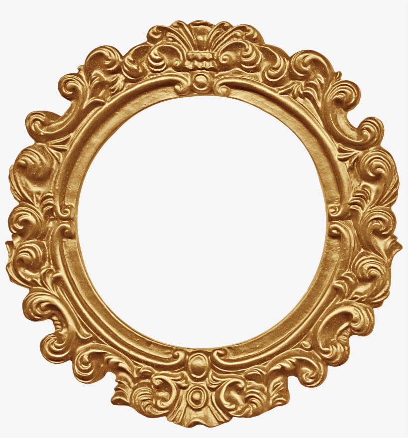Picture Frame Clip Art - 金色 鏡子, transparent png #359855
