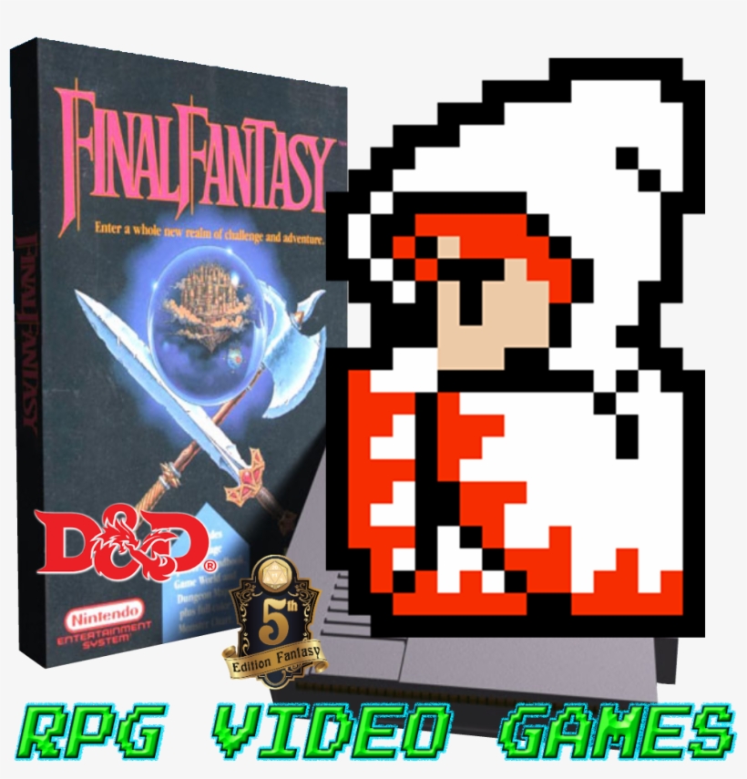 Final Fantasy D&d 5e White Mage - Final Fantasy White Mage 8 Bit, transparent png #3500001