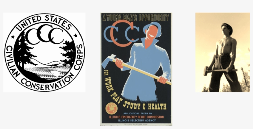 Building Strong Bodies Is A Major Ccc Objective - Young Man's Opportunity For Work, Play, Study &, transparent png #3500176