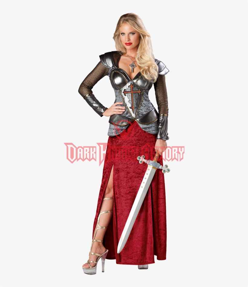 Joan Of Arc Women's Costume - Medieval Knight Costume For Women, transparent png #3500523