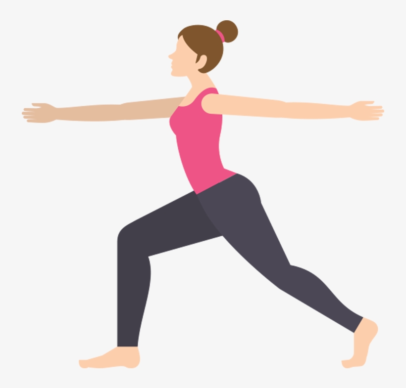 Warrior 2 Pose Ii - Yoga Stickers, transparent png #3501195