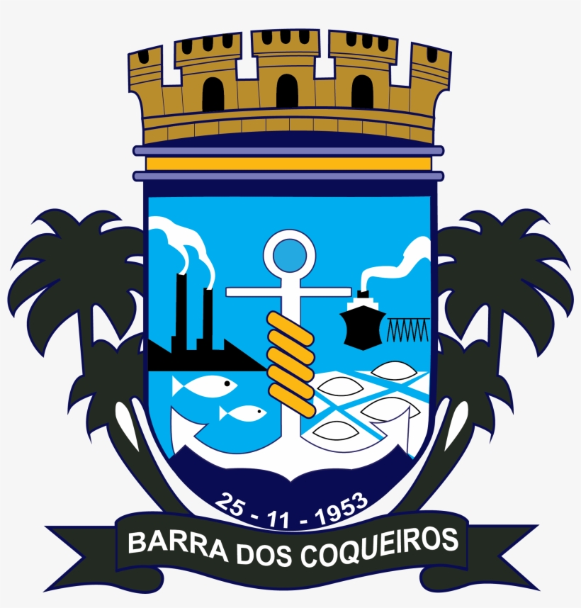 Brasão Do Município De Barra Dos Coqueiros - Barra Dos Coqueiros, transparent png #3501247