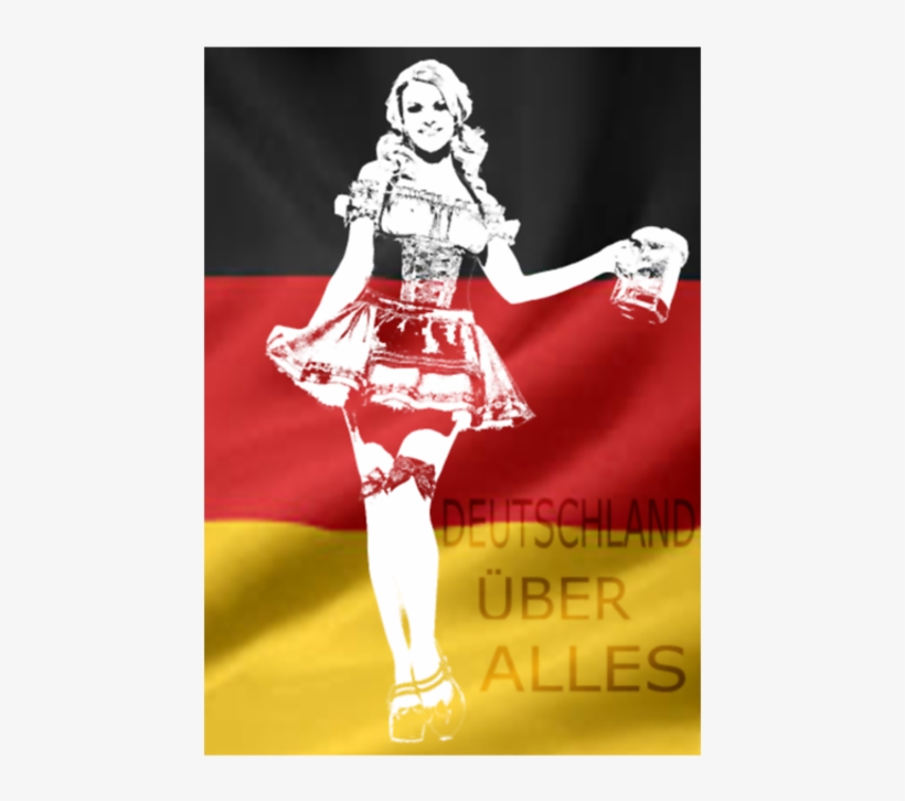 German Beer Girl Costume Png - T-shirt, transparent png #3501269