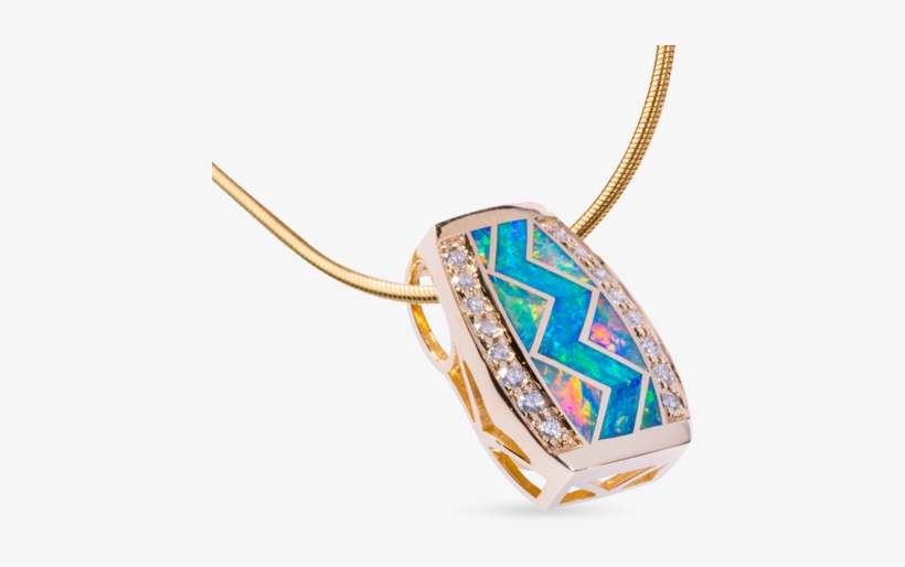 Opal Medium River Of Love Pendant - Gemstone, transparent png #3501577