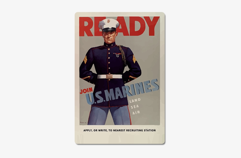 In World War I, The Battle-tested, Veteran Marines - Wwi Us Marine Dress Uniform, transparent png #3501791