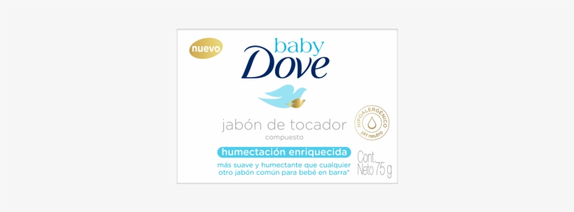 Baby Dove Jabón En Barra Hidratación Enriquecida 75g - Dove Baby Shampoo 200ml, transparent png #3501851