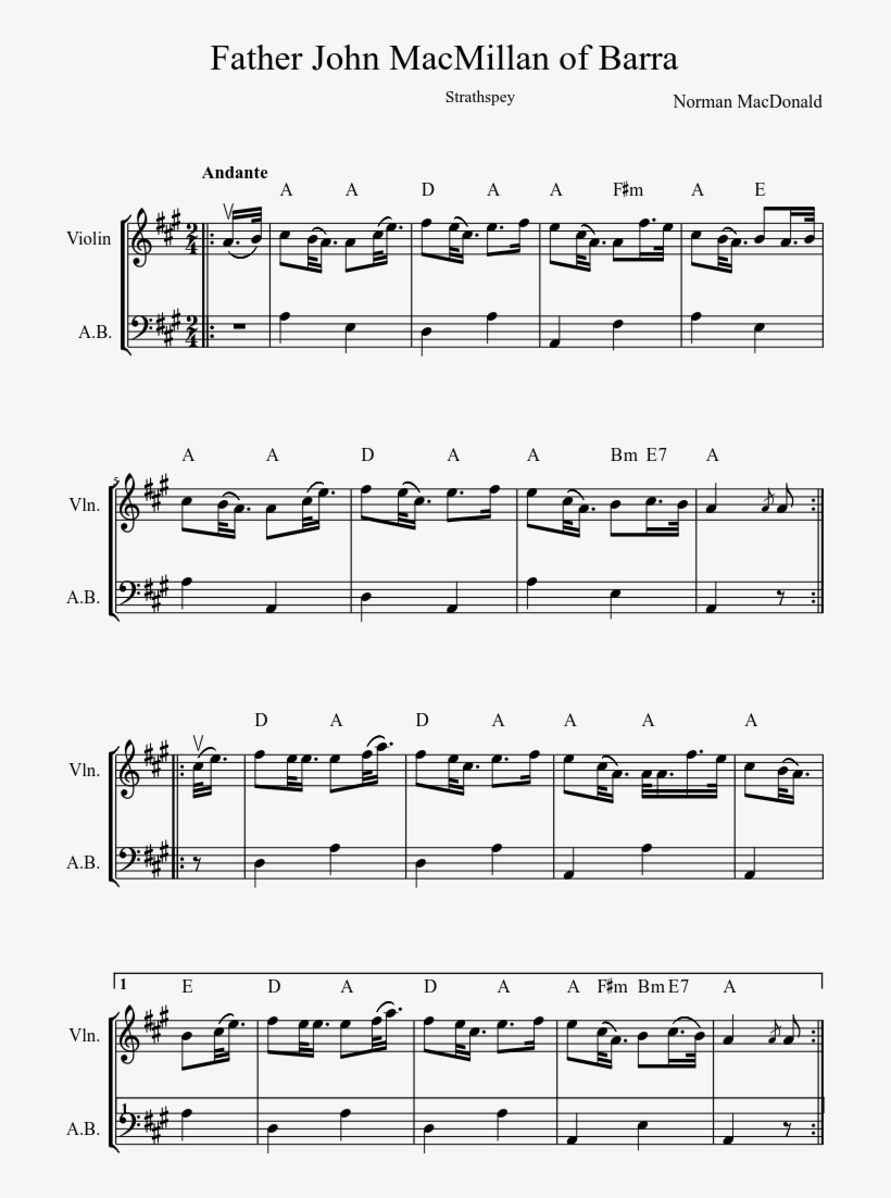 Father John Macmillan Of Barra Sheet Music Composed - Clubbed To Death Piano Partition, transparent png #3501853