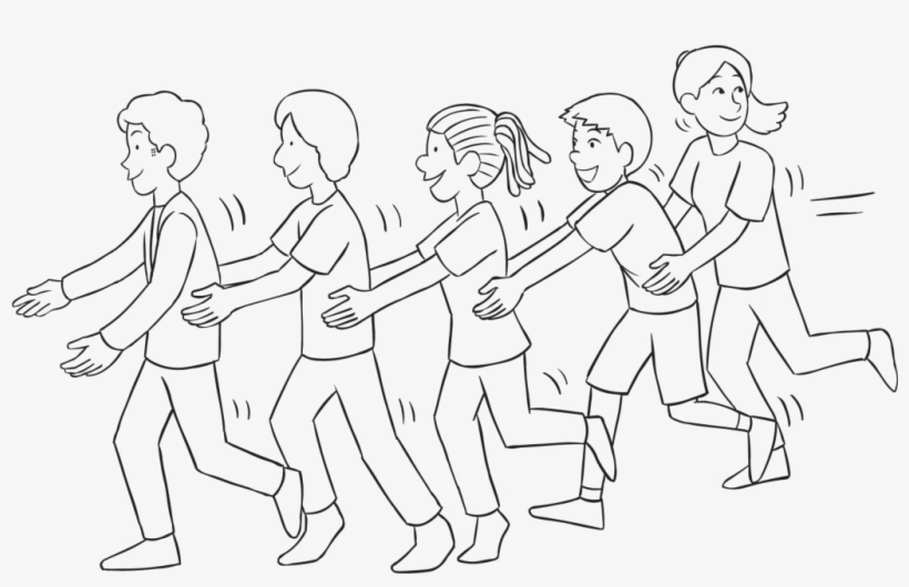 Dragon Tail Tag - Line Art, transparent png #3502598