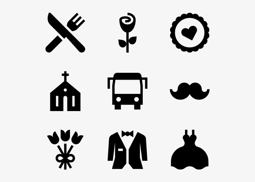Wedding - Aviation Icons, transparent png #3503318