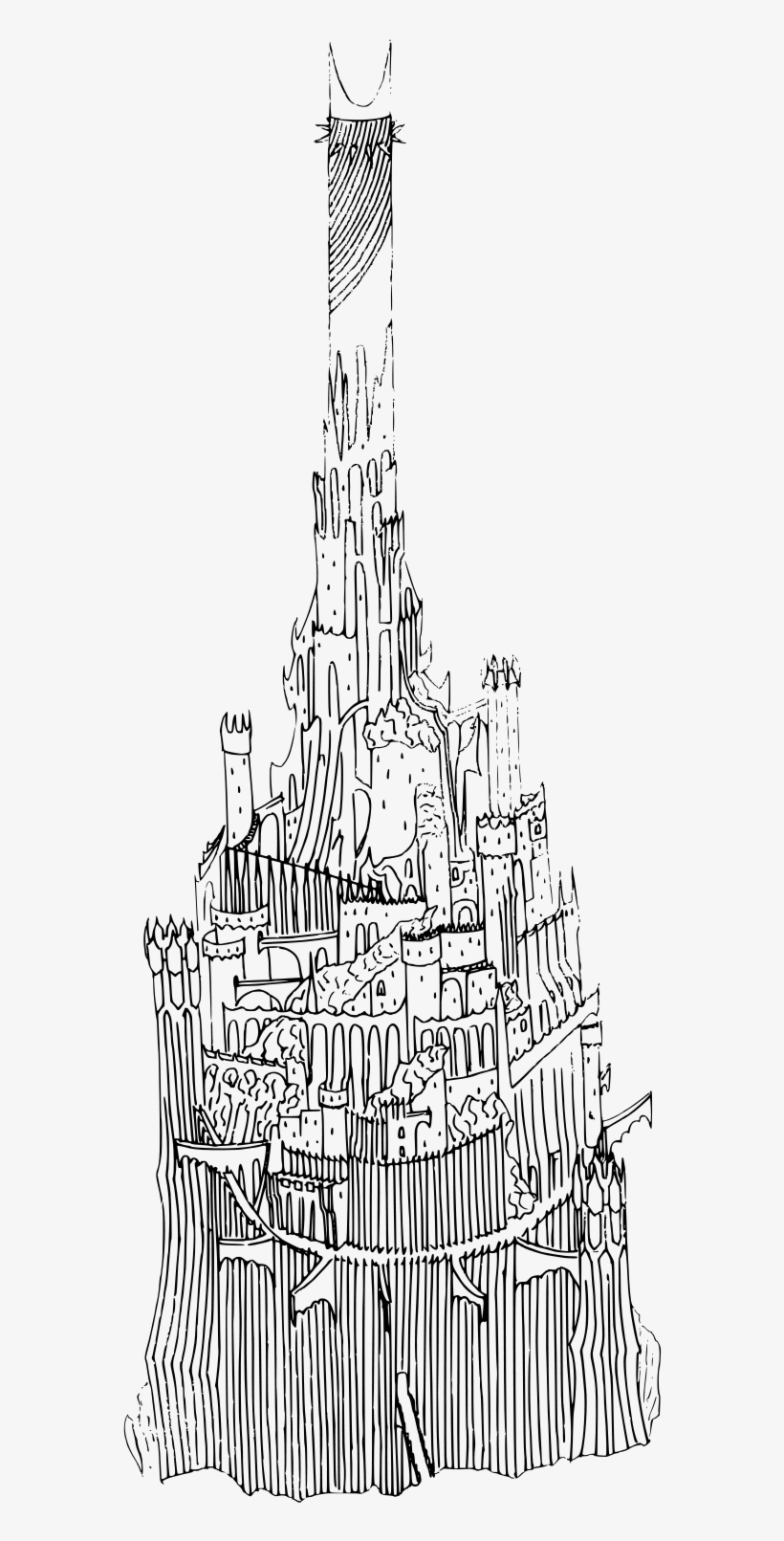 Barad Dur, transparent png #3503411
