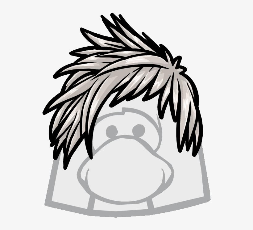 The Snow Drift Clothing Icon Id 1387 - Club Penguin Hair, transparent png #3503508