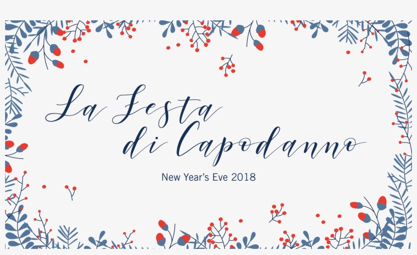 La Festa Di Capodanno - Calligraphy, transparent png #3503644